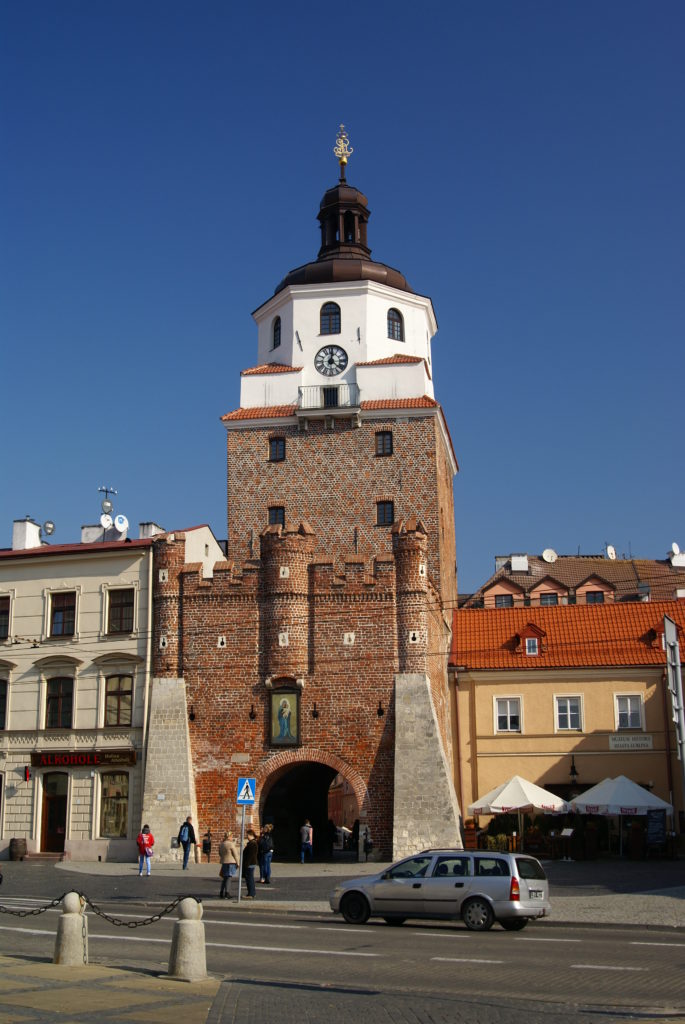 Photo de la célèbre porte de Cracovie à Lublin.