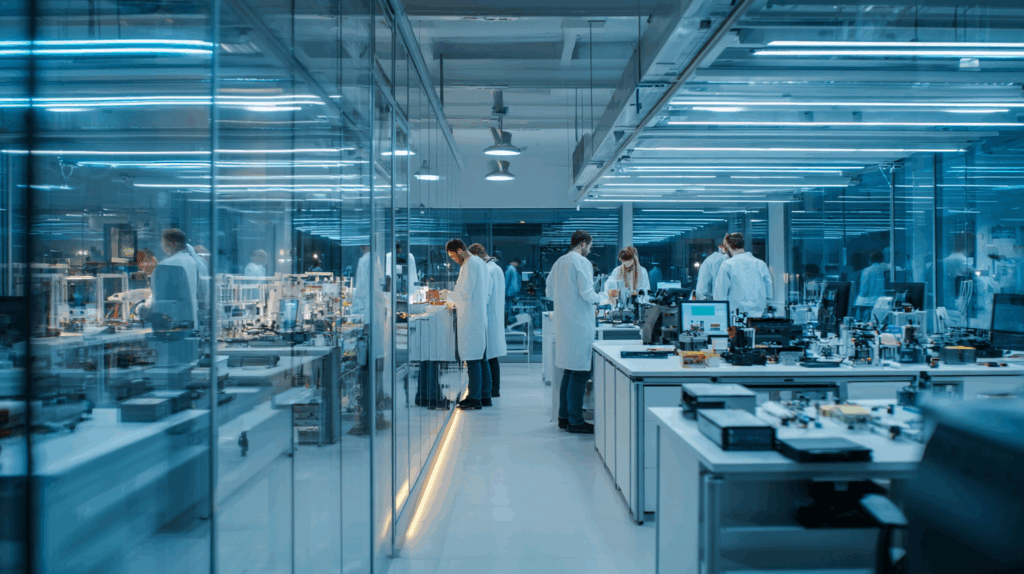 Entreprise high-tech Pologne, centre de recherche ultra moderne