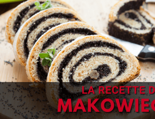Makowiec, gâteau roulé aux graines de pavot typique de Pologne