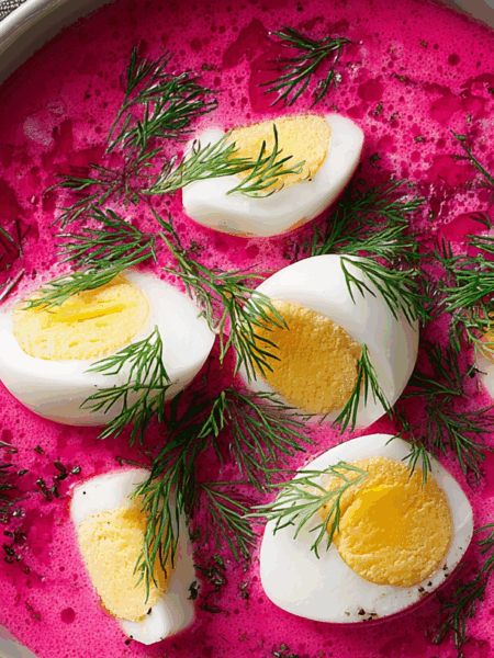 Chlodnik, soupe polonaise froide à la betterave