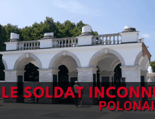 Tombe du Soldat Inconnu Polonais à Varsovie, avec sa flamme éternelle