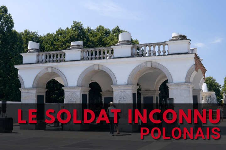 Tombe du Soldat Inconnu Polonais à Varsovie, avec sa flamme éternelle
