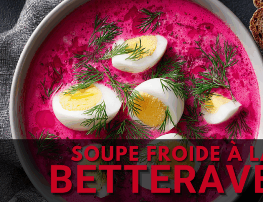 soupe froide à la betterave, spécialité de Pologne