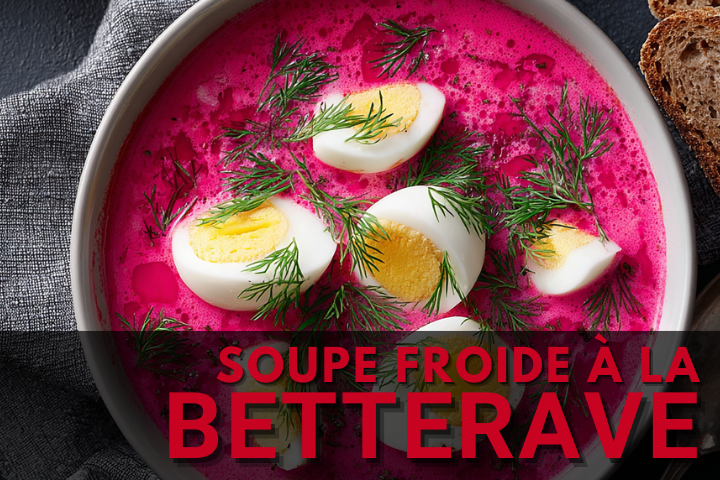 soupe froide à la betterave, spécialité de Pologne